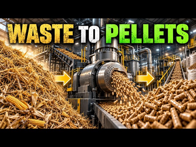 How Agricultural Waste Becomes Clean Biomass Pellets | Biomass Pellet Production Process