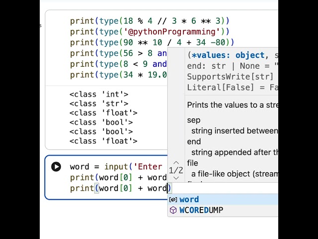 Python Basic Concepts #python #programming #fun