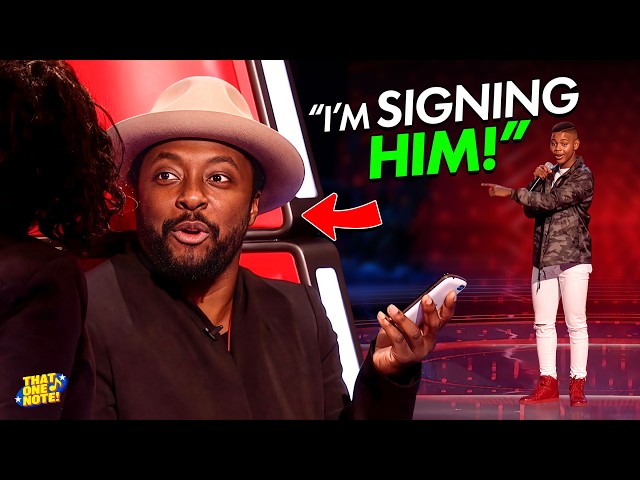 Will.i.am Calls his RECORD LABEL After 16 Year Old's PITCH-PERFECT Blind Audition!