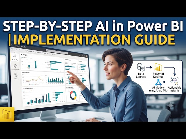 How to Use AI in Power BI | Step-by-Step AI Dashboard Tutorial for Beginners