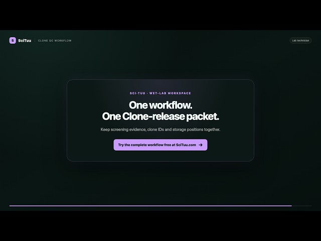 Clone QC Workflow: PCR, Sanger, Labels and Freezer Map | SciTuu.com