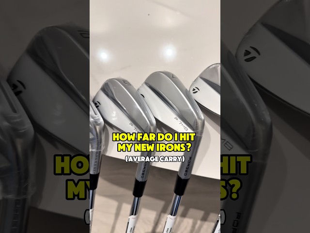 2026 Yardages w/ My New Irons 🤩    #golf #golfshorts #golfirons #golfswing #golfequipment #golflife
