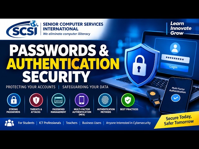 🔐 PASSWORDS & AUTHENTICATION SECURITY | CYBERSECURITY FUNDAMENTALS