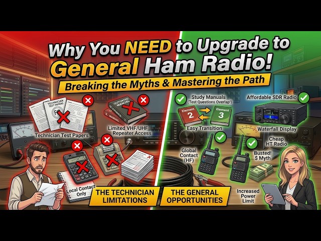 Is VHF Dead? How to Upgrade to General Unlock Global HF Ham Radio.
