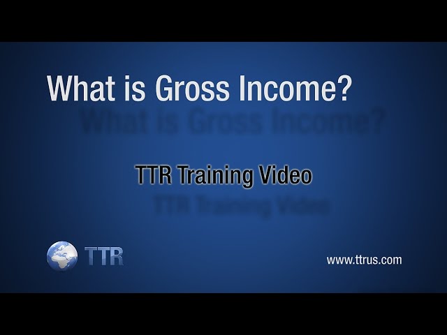 What is Gross Income?
