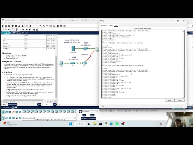 6.8.1 Packet Tracer – Configure NAT for IPv4