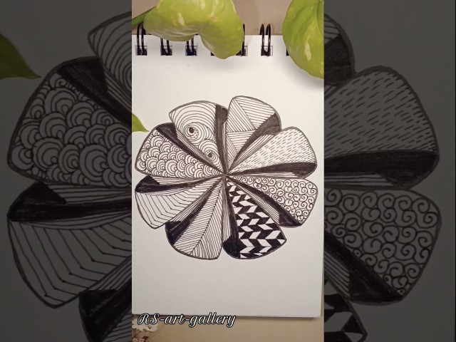 Day 182 Zentangle pattern✨#art#zentangle#drawing#zen#zentanglelovers#tutorial#viral#doodle#howtodraw