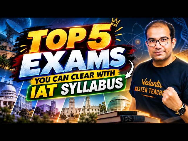 TOP 5 EXAMS YOU CAN CRACK with IAT Preparation | Vinay Shur Sir