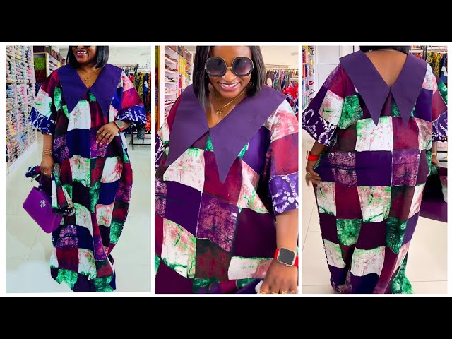 How to make a V Neck BUBU Dress with Collar