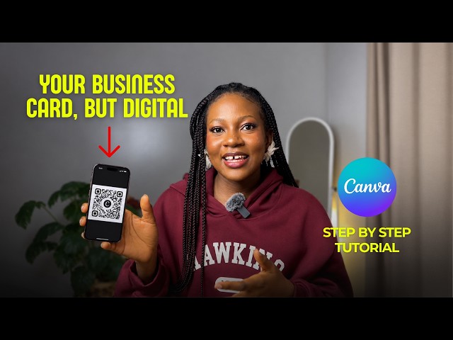 Create an ONLINE BUSINESS CARD in Canva | Step-by-Step Tutorial