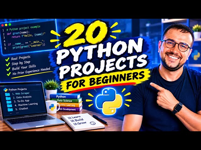 20 REAL Python Project From Scratch For FREE