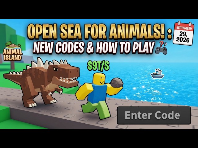NEW CODES & HOW TO PLAY Open Sea For Animals! ROBLOX | (September 29, 2026)