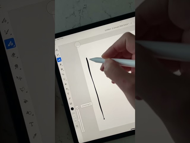 Streamline Vector Line In Adobe Fresco