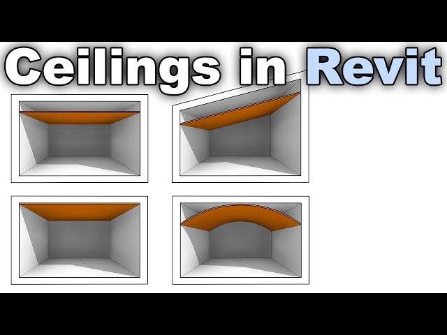 Ceilings in Revit Tutorial (Sloped Ceiling, Arc Ceiling, Floor Integrated Ceiling...)