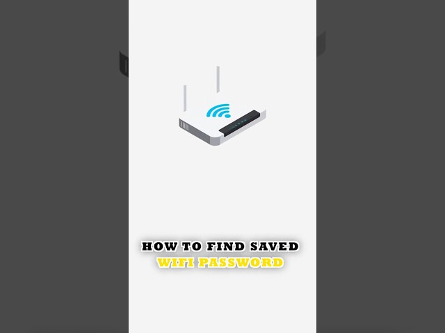 Saved WiFi Password 🔑 The Secret Revealed