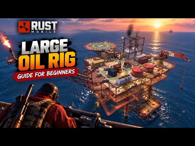 RUST MOBILE LARGE OIL RIG GUIDE for BEGINNERS! 🔥 Everything You Need to Know