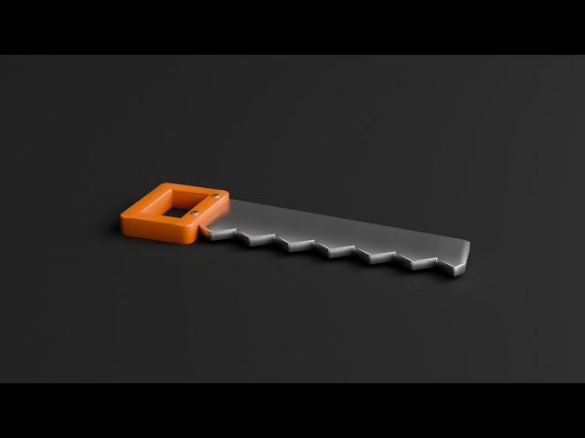 Blender Tutorial: How to Model a 3D Hand Saw (Beginner Friendly)