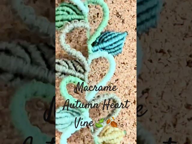 DIY Micro Macrame Autumn Vine 🍃🍂 #macrameaccessories