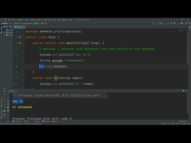 Methods | Java Basics part 8 sohar university