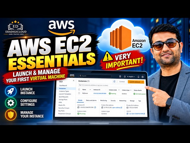 AWS EC2 Essentials: Launch & Manage Your First Virtual Machine