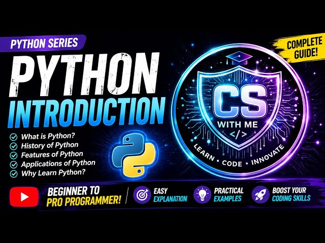 Python Introduction in Hindi 🔥 | What is Python? Features, History & Applications | Class 11 CS