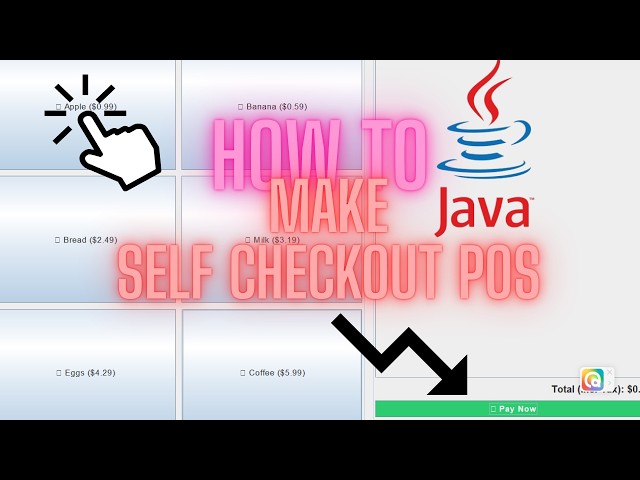 Building a Simple Self-Checkout System in Java Swing
