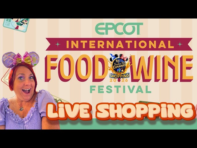 LIVE Shopping at Epcot for Disney Merch