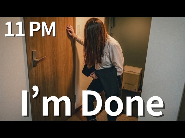 Working 5AM–2AM in Tokyo 🇯🇵 | Office Worker Routine | Overtime & Late-Night Dinner
