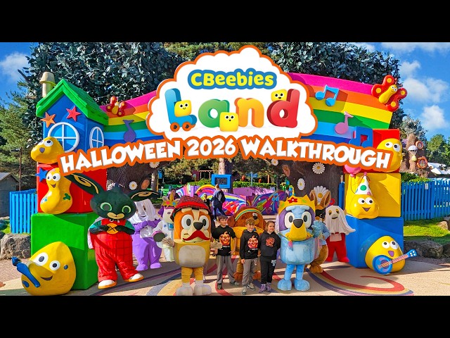 CBeebies Land Halloween Full Virtual Tour at Alton Towers Scarefest (Oct 2026) [4K]