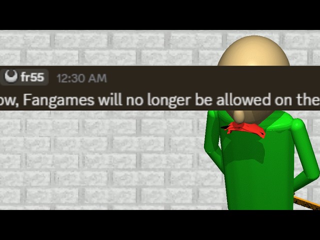 Baldi Fangames just got BANNED on GB