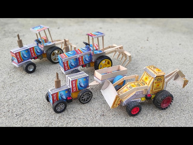 How to make JCB at Home from Matchbox | DIY JCB Backhoe Loader | Mini JCB Science Project