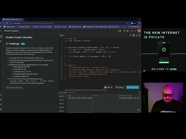 Day 25 of low crawling through Rust Coding challenges to beat the machines