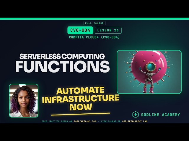 CV0-004 CompTIA Cloud+ · Lesson 26: Master Serverless Functions Fast