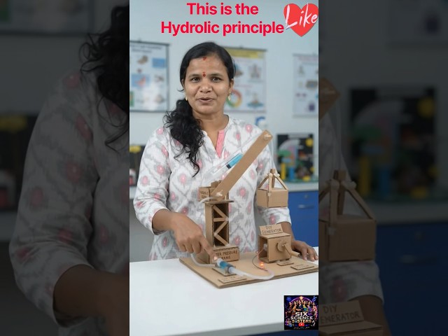 How to lift a heavy platform with a small syringe? | Hydraulic Lift Working Model