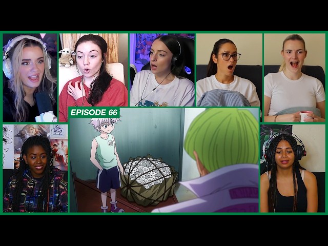 [GIRLS REACT] Killua retakes the Hunter Exam | HxH Ep 66 Girl Reaction Mashup