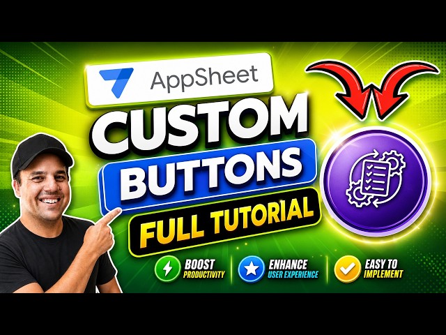 How to Create Custom Image Buttons & Navigation Menus in AppSheet (Step-by-Step Tutorial) #appsheet