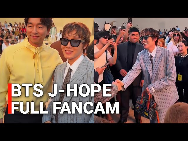 BTS J-HOPE Arrival + Red Carpet At Louis Vuitton Fashion Show in Paris FULL FANCAM 2026