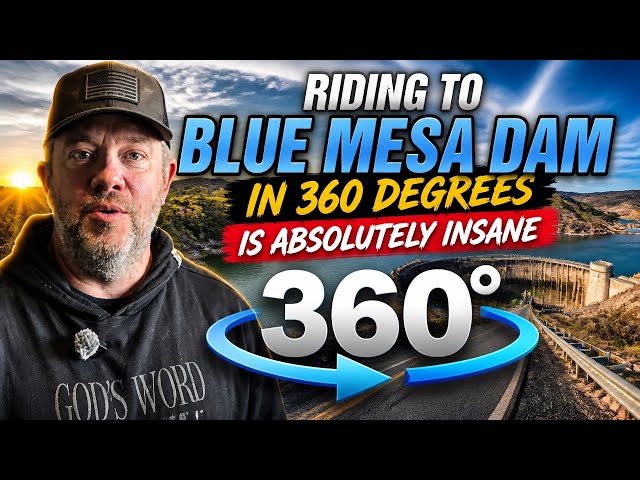 Riding to Blue Mesa Dam in 360 Degrees is Absolutely Insane