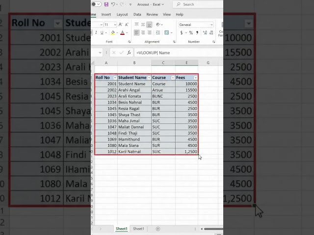 Learn Excel VLOOKUP in just 40 seconds!