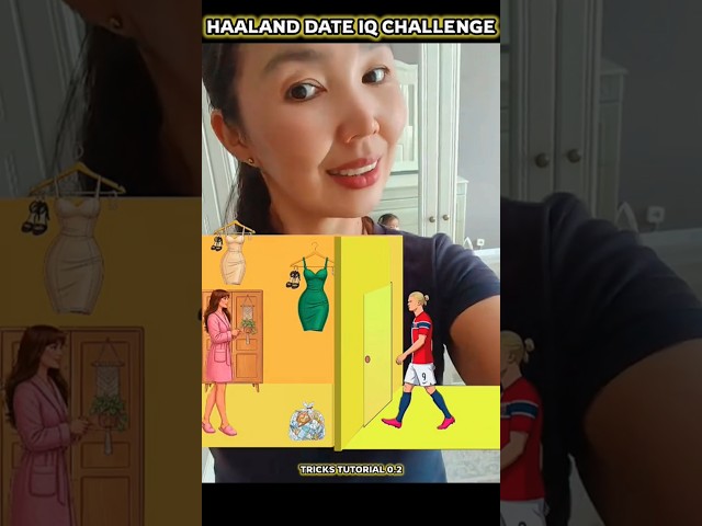 haaland Dress iq challenge🤩 tiktok game tutorial 🏆👌
