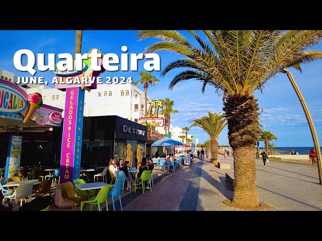🇵🇹 Quarteira - Beautiful warm evening in Algarve - 4K video