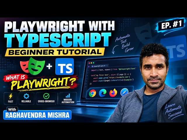 Playwright with TypeScript Beginner Tutorial #1 | What is Playwright