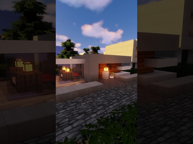 Minecraft Simple modern house #shorts