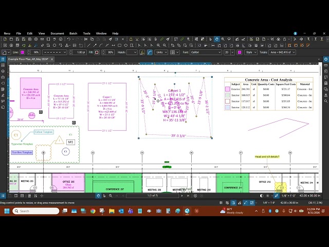 Offsets with Bluebeam Revu