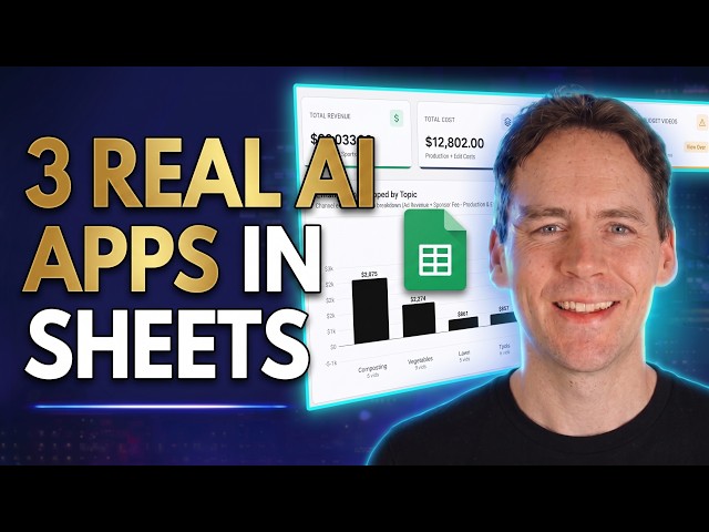 I Built 3 Working Apps in Google Sheets Canvas (No Code)