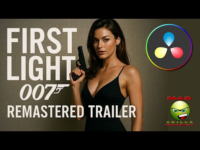 How to Re-master First Light 007 Video Game Trailer Davinci Resolve 21. #davinciresolve #firstlight
