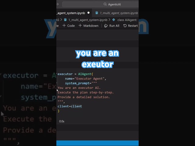 What is Executor in Agentic AI? #agenticai #ai #education #artificialintelligence #aishorts