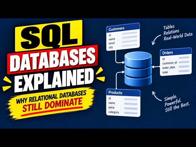 Lesson-17 | SQL Databases Explained: Why Relational Databases Still Dominate | System Design Series