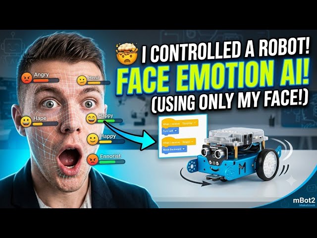This mBot2 Robot Responds to Every Expression I Make
