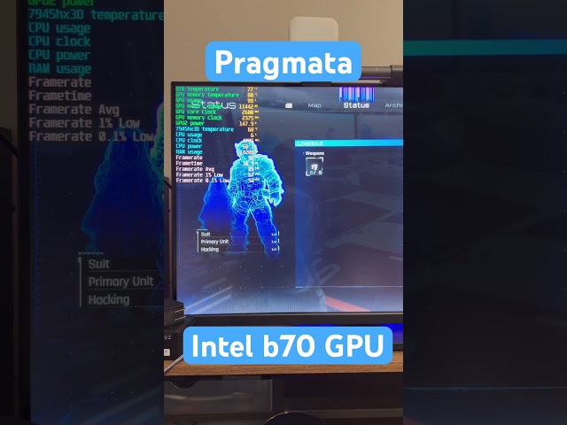 Intel Arc Pro b70 vs. Pragmata (launch day). #pragmata #intelarc #pcgaming